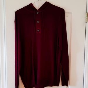 Club Room XL maroon hooded sweater
